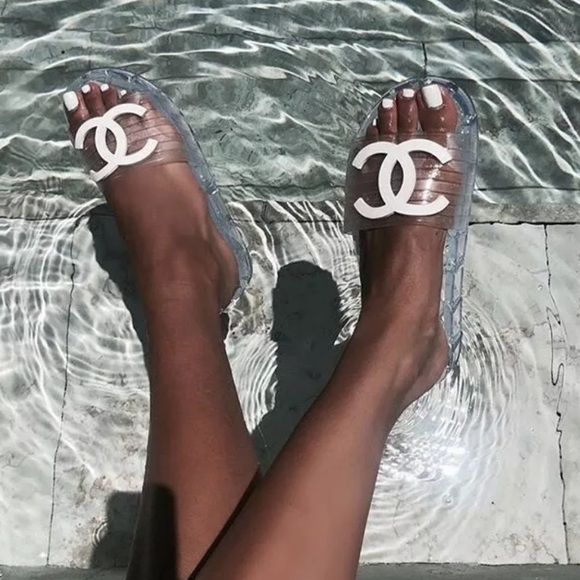CHANEL Shoes - Chanel Mules Jelly Slides. Size 9. New in Box.